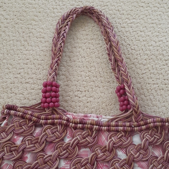 Pink Crocheted Shoulder Bag - Very Unique! - Picture 2 of 10